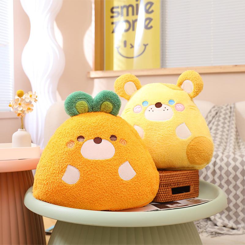 Cute Panda Rabbit Throw Pillow Blanket Plush Toy Office Nap Air Conditioner Blanket Girl Birthday Gift