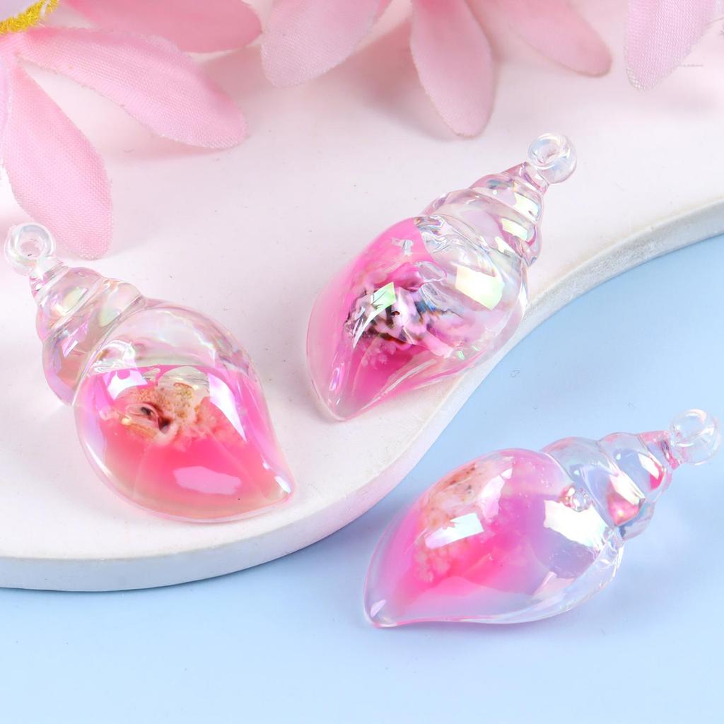Acrylic Seashell Bag Pendant & Earrings DIY Kit