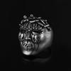 Dropshipping Men's Calvarium Skull Ring Gothic 316L Stainless Steel Biker Ring Motorcycle Band Jewellery Party Gift OSR734