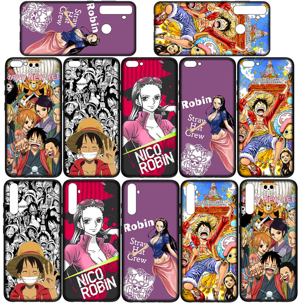 for Motorola Moto Edge 70 60 50 G54 G86 Samsung Galaxy S25 iPhone 17 16 15 Xiaomi Redmi Note 14 13 Pro Max Phone Case Anime Nico Robin One Piece Luffy