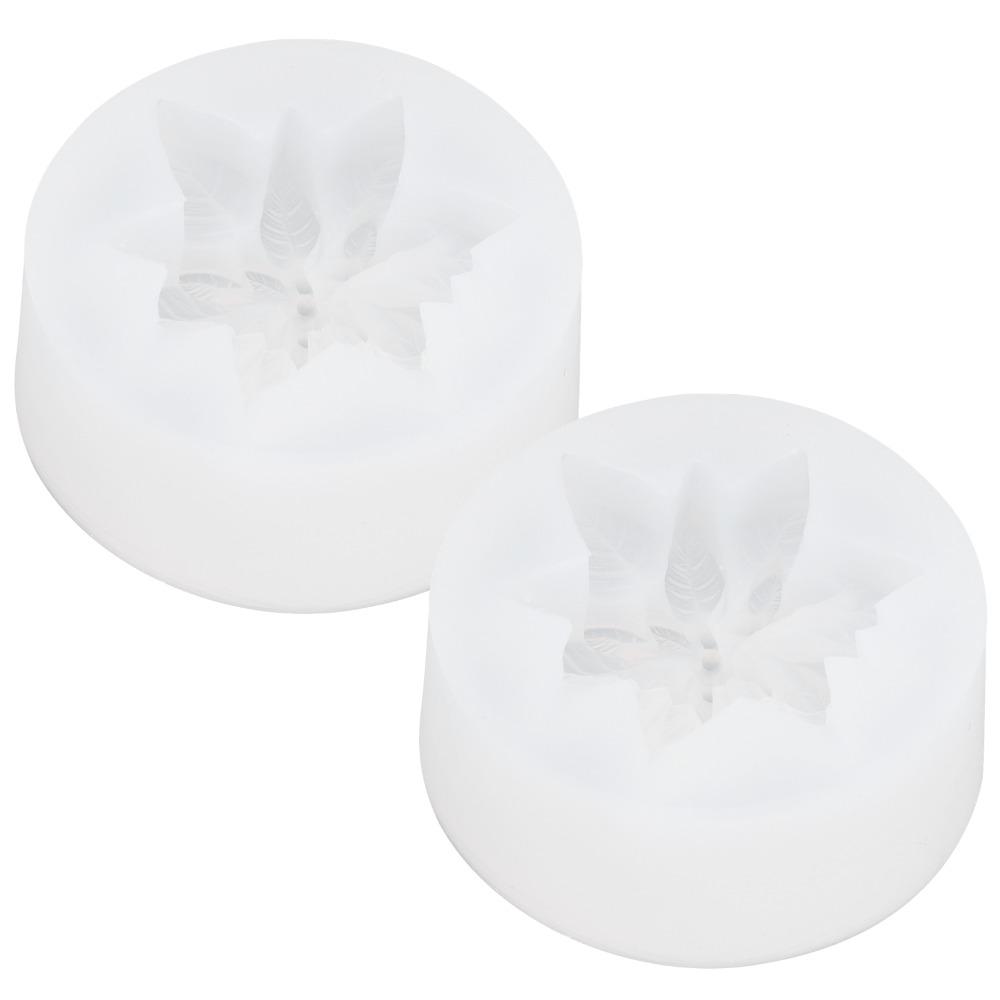 2pcs Flexible Silicone Silicone Candle Mold Chocolate Soap Mold Plaster Art Polymer Clay
