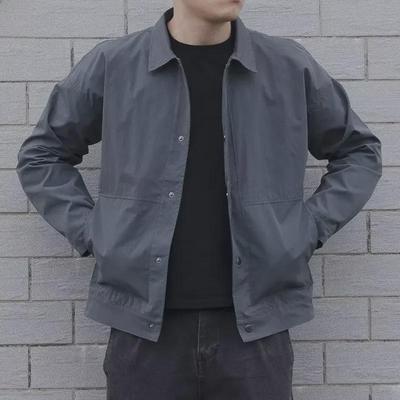 Veste de sport décontractée noire de style coréen pour homme – Tendance, élégante, polyvalente et légère pour le printemps et l'automne