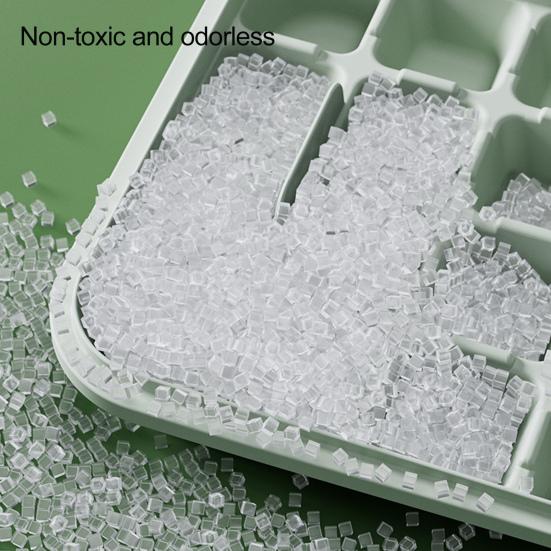 Ice Cube Tray with Lid And Bin Press-Button Release Ice Mold for Freezer