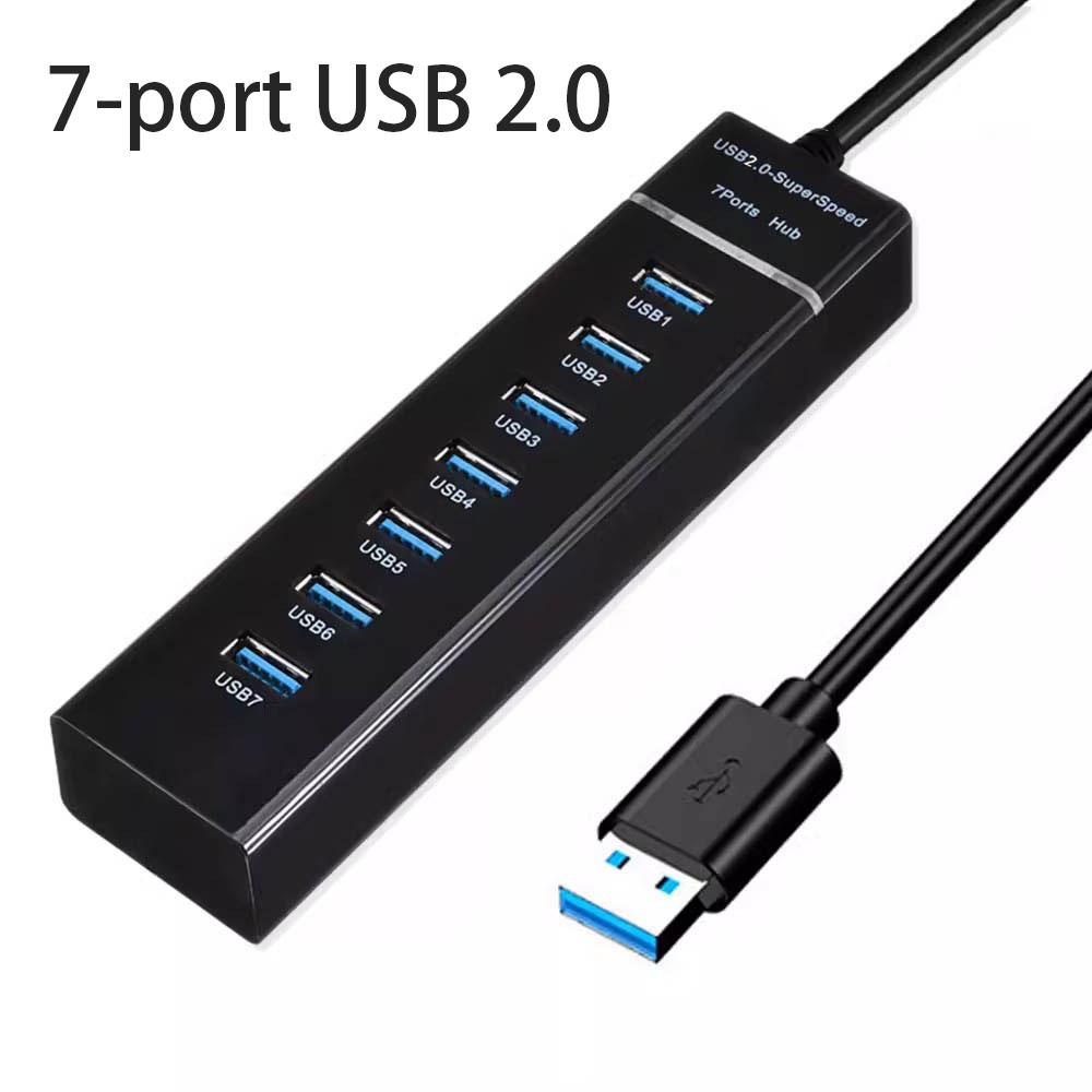 

USB 3.0 2.0 HUB Cable Splitter USB Disk Keyboard Mouse Fan Hard Disk Light Adapter with DC Power Supply Port for Laptop Notebook