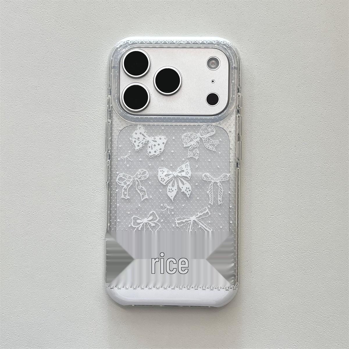 

Double Layer Lace Bow Anti-Drop Case for iPhone 14/13 and Apple 17/16/15 Pro Max iPhone 15