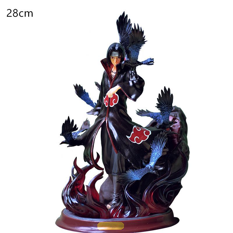 Naruto Crow Hall Itachi GK Uchiha Itachi Statue Anime Model Ornaments Hand-made Collection Gift