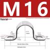 Galvanized U-Shaped Saddle Clamp for Pipes and Hoses