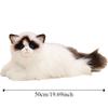 Fluffy Simulated Cat Plush Toys Stuffed Doll Plush Kitty Figures Toy  Car Decor