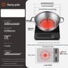 Aishida 26cm 304 Stainless Steel Divided Hot Pot