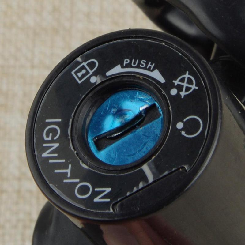 Set Lock Fuel Gas Tank Seat Ignition Switch Key for Motorcycle Refit Modified Modification