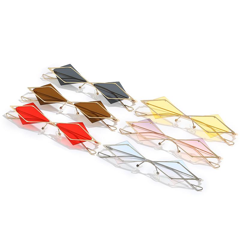 Geometric Sunglasses, Personalized Irregular Shape Superimposed Trendy Glasses, Sunglasses For Women