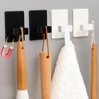 Magnetische Haken zur Wandmontage, Magnetischer Haken an der Kühlschrankseite, Hochleistungs-Handtuchhalter, Schlüsselhalter, Kleiderständer, schlagfreier Organizer für Zuhause und Küche