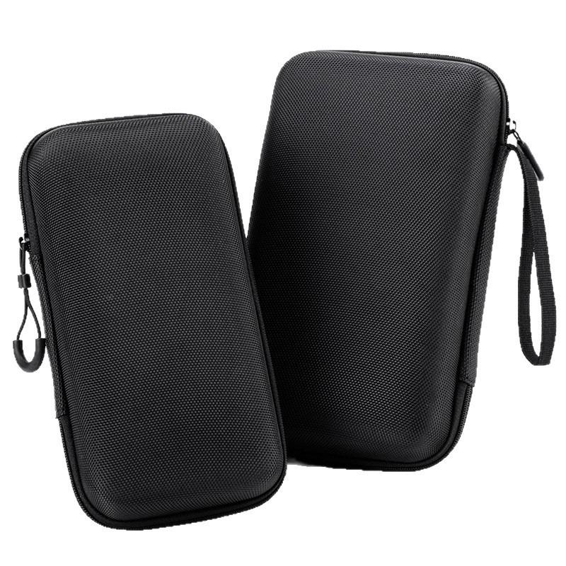 1Pc Hard Shell EVA Storage Box Black Portable Zipper Pouch Carrying Bag Protective Storage Case for Earphone Digital Accessories