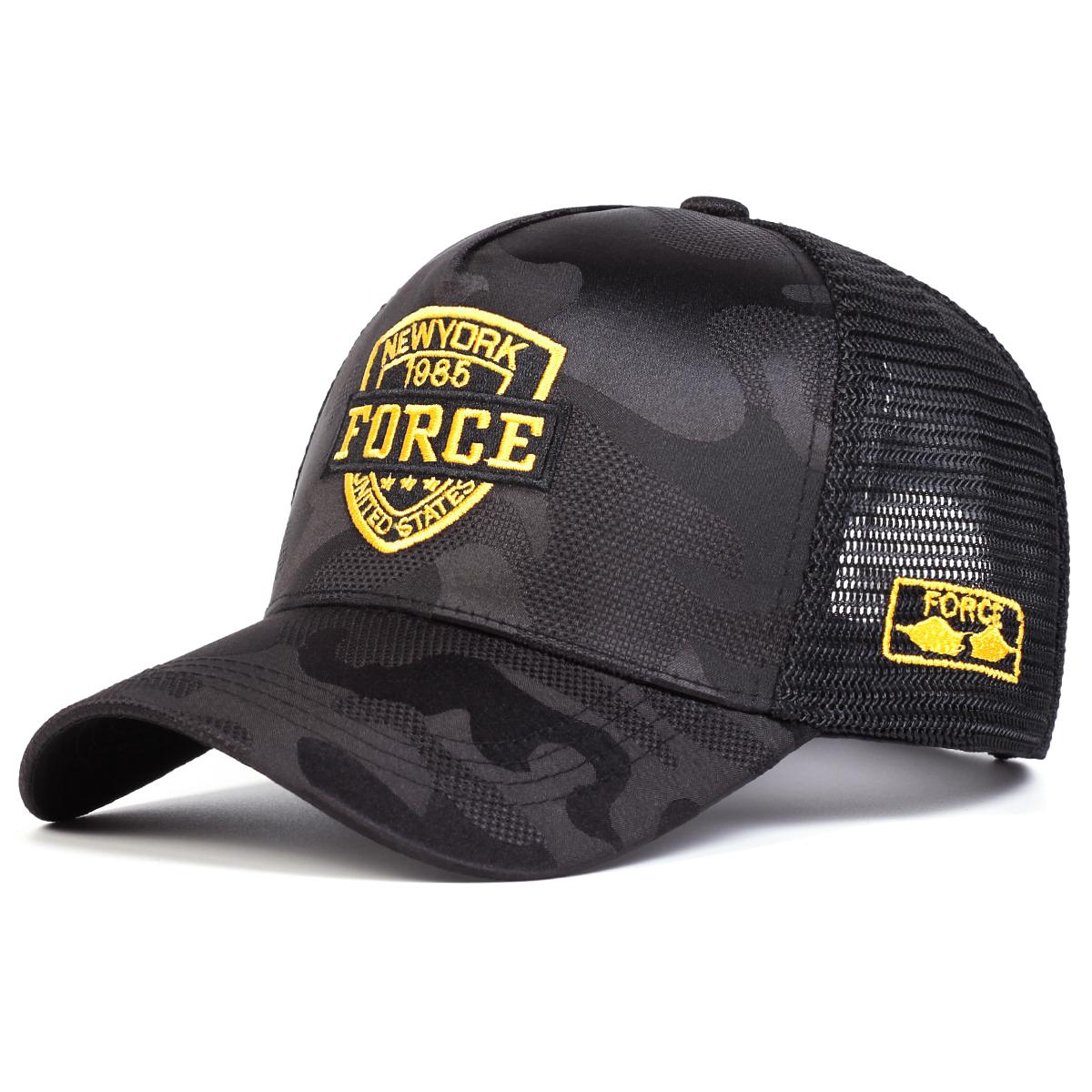 

Бейсболки унисекс Force Embroidery Camouflage Spring Autumn Outdoor Регулируемые повседневные шляпы Солнцезащитная шляпа