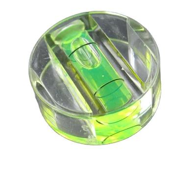 Spirit Level Vials Round Fame Square Horizontal Bubble Protractor for Three-direction Spirit Level Ruler