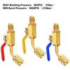 3PCS R410A Refrigerant Straight Ball Valves AC Charging 5/1" Male To 5/16" Female SAE Valve
