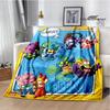 3D Cute Cartoon Super Zings Blankets Picnic Blanket Warm Flannel Blankets Soft and Comfortable Blanket Bed Linings Birthday Gift