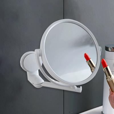 Bathroom Wall Mounted Bathroom Mirror Hole Free Mirror Suction Cup Folding Cosmetic Mirror Wall Mounted HD Bathroom Accessories