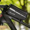1L Fahrradtasche Reflektierende Fahrradrahmen Frontrohrtasche Touchscreen Handytasche Fahrradtasche Straße