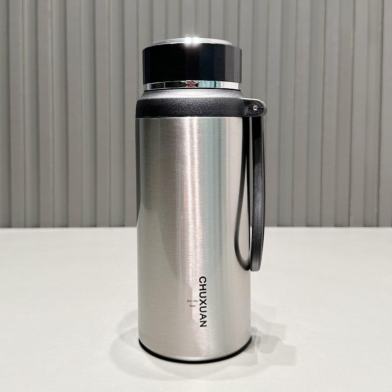 

Large Capacity Stainless Steel Thermos for Men & Women - Portable Water Cup for Car, Office, & Outdoor Use - Ideal for Stewing/Steeping Tea With Filter