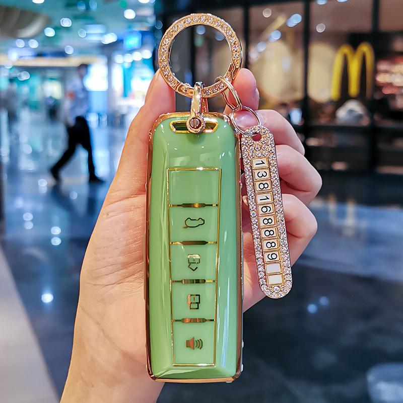 New TPU Car Key Case Cover Protect Shell Bag For Great Wall GWM WEY Coffee01 Coffee02 WEY-X WEY-S WEY-GT VV7 GT Auto Accessories