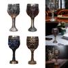 Vintage Medieval Goblet Engraved Wedding Gifts Handmade Ceremonial Drinkware