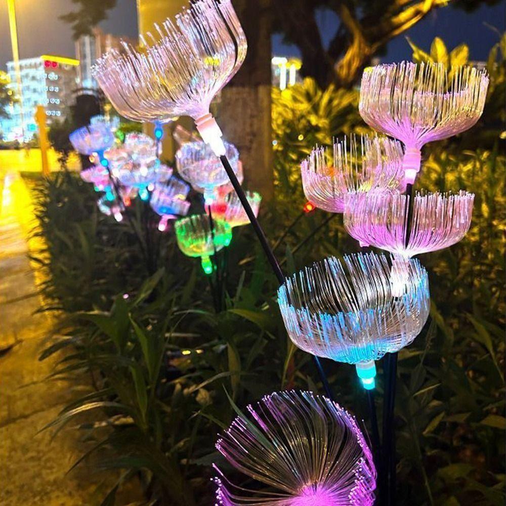 Solar Powered 6 Heads Jellyfish Light Waterproof Landscape Lawn Lamp  Garden Decoration