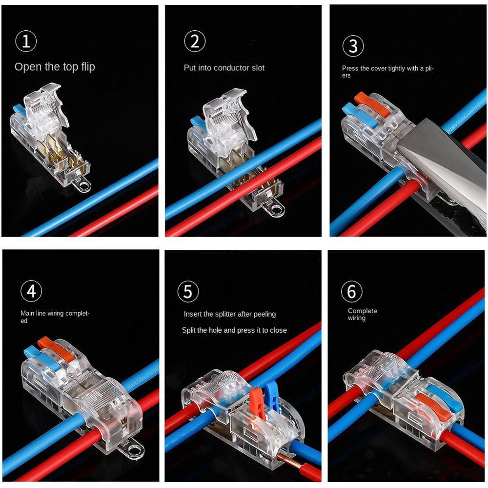 T Type Wire Connector Mini Compact Splice Electrical Connectors Small Wiring Connector  Electrical