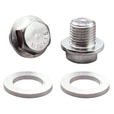 M16*1.5mm Drain Bolts 2 Pcs Car Sump Drain Screw Replacement