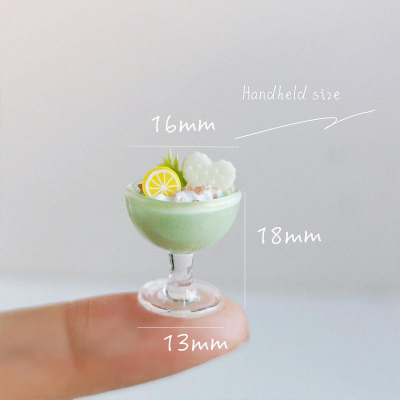 1/12 Dollhouse Simulation Beverage Cup Ornaments Bar Drinks Decoration Dolls House Accessories Pretend Play Toys