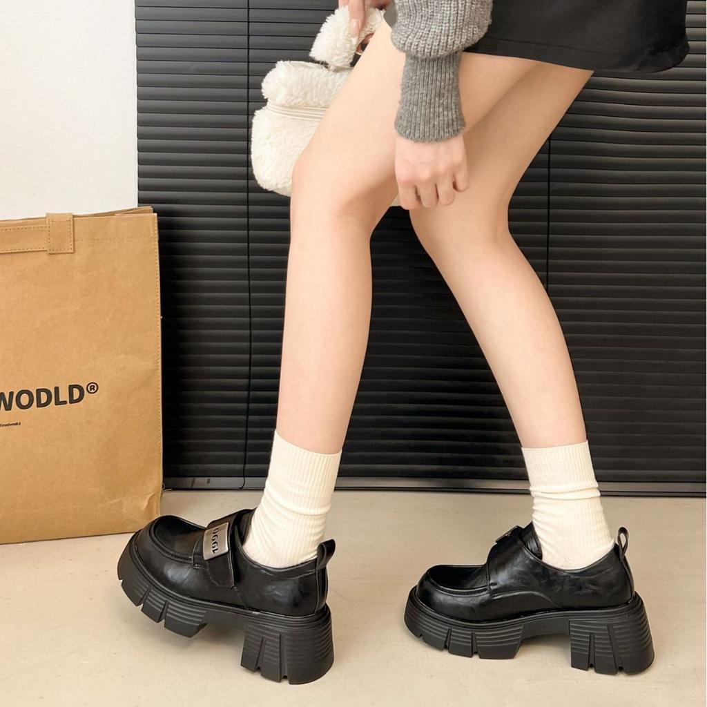 Platform loafers women's 2025 new popular summer British style small leather shoes women's versatile Mary Jane women's shoes