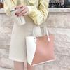 Women's Patchwork Color Bag Large Capacity Shoulder Bags Pu Leather Handbag Ladies Bags Purses and Handbags