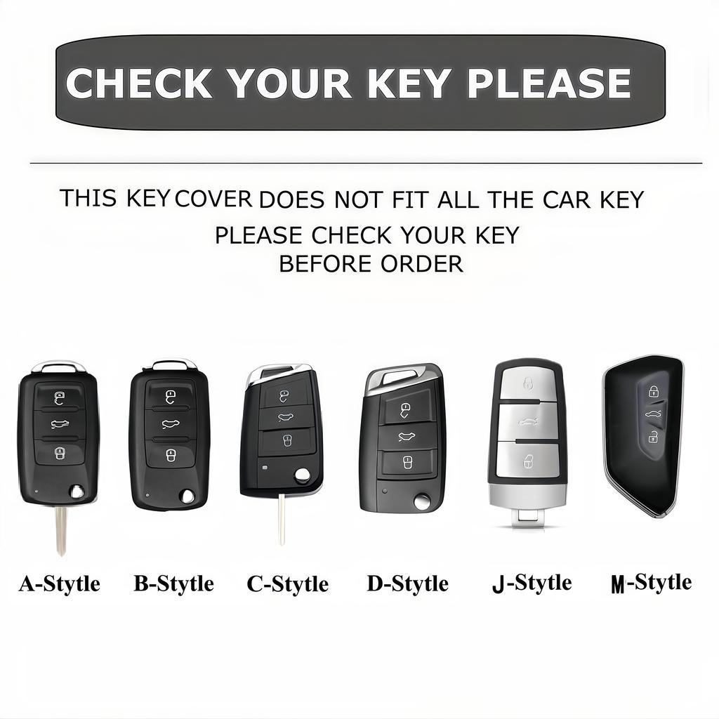 Leather Key Fob Case For Volkswagen VW Golf 4 5 6 8 Polo Passat B7 B8 Tiguan Jetta Passat ID.3 ID.4 Key Cover Protector Shell
