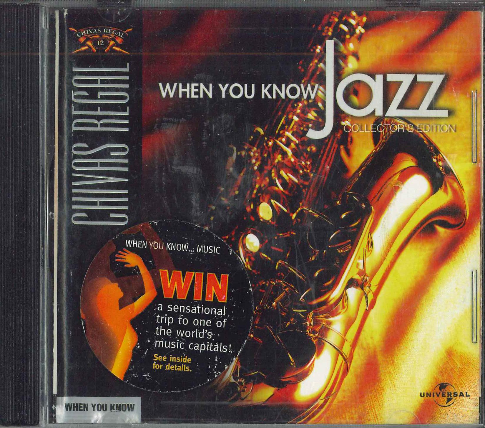 

CD VARIOUS - Chivas Regal When You Know JAZZ 5206922 UNIVERSAL US Jazz Used