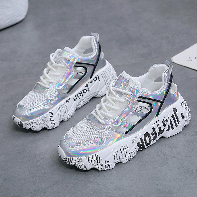 Women's shoes summer 2024 new fashion breathable Mesh casual sports shoes lightweight dad shoes women flats zapatillas de mujer7