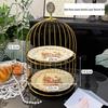 Ceramic Three-Tier Pastry Stand: English-European Style Fruit Bowl, Cake, Candy, and Snack Plate for Afternoon Tea.