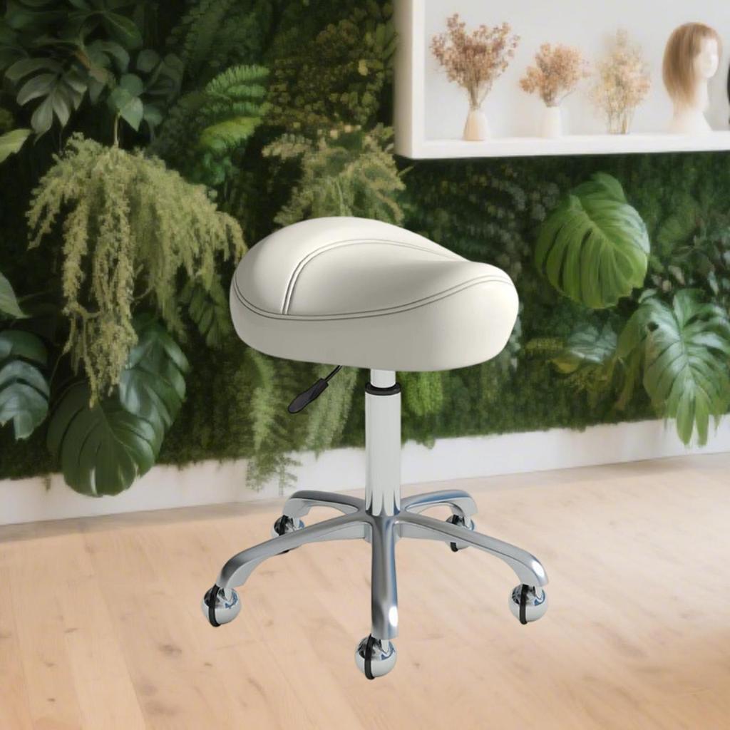 Saddle Stool Stable Work Massage Stools Task Chair for Beauty Office Beige