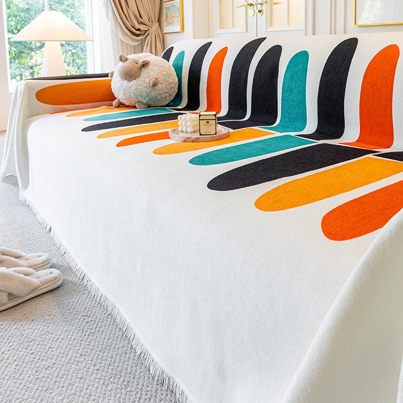 Sofa Towel Full Cover Cloth Cartoon Creative Chenille Sofa Cover All-Inclusive Universal Cover Anti-Scratching Sofa Cushion