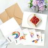 Handmade Watercolor Birthday Card Greeting Card with Envelope - Hand-Painted Art for Sending Birthday Wishes Party Gift