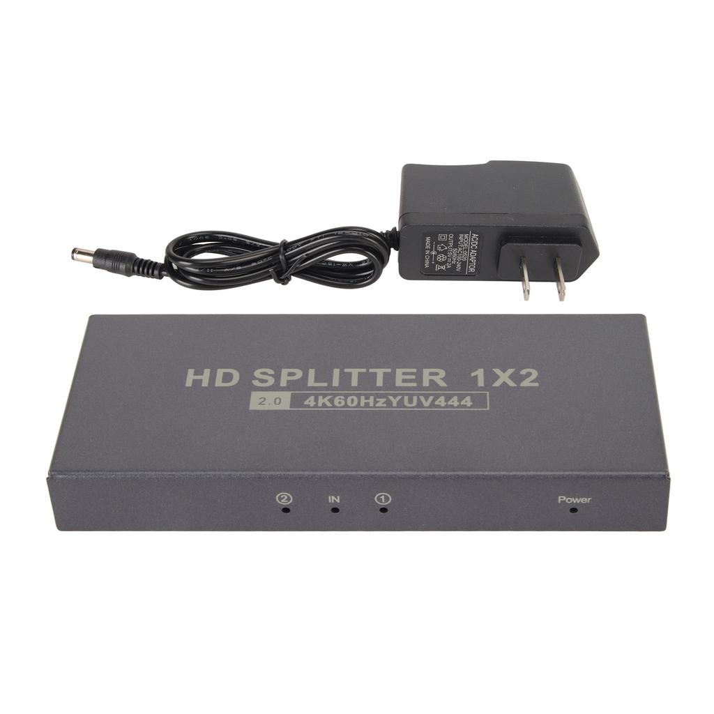 1x2 HD Multimedia Interface Splitter 4K 60Hz 18G HDCP2.2 RGB444 1 Eingang 2 Ausgänge HD Multimedia Interface