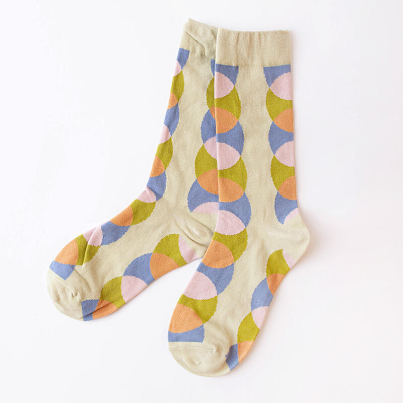 Circle Women's Mid-Calf Fashion Socks Rssw043
