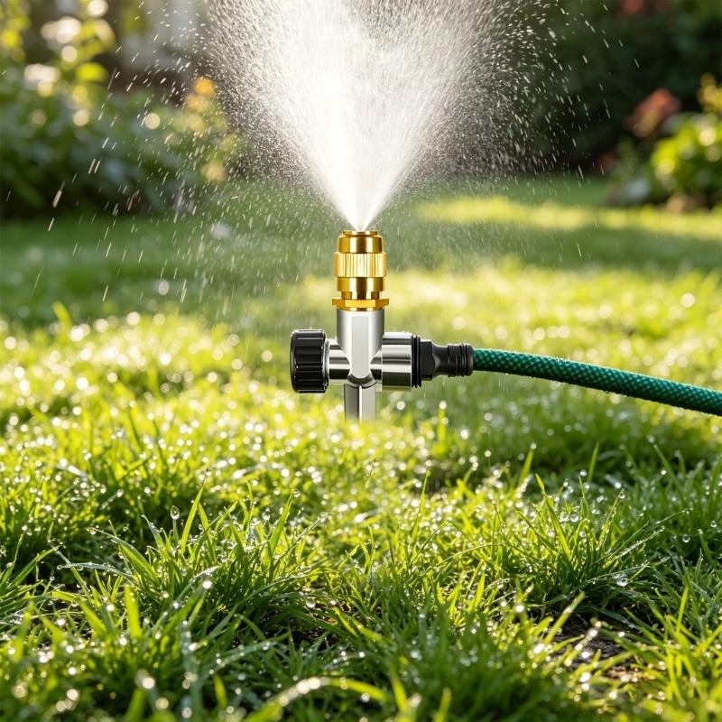 3pc strong All Metal Ground Sprinkler System For Big Area Garden And Yard Watering