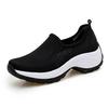 Large size single mesh shoes breathable fly knitting hollow sports shoes medium shoes