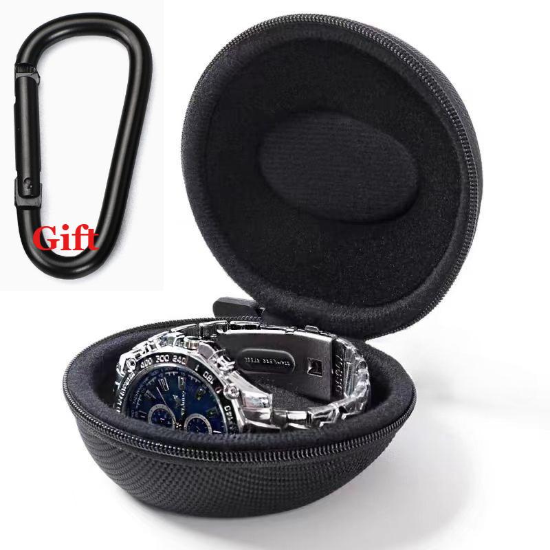*Portable EVA Single Watch Travel Case Watch Storage Organizer Box Watch Holder Waterproof for Smartwatches Zippered Container