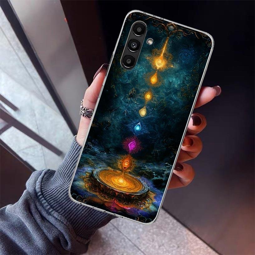Yoga Chakra Spiritual Energy Universe Phone Case For Samsung Galaxy A17 A16 A15 A14 A13 A57 A56 A55 A54 A53 A37 A36 A35 A34 A33