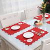 Christmas Decoration Tableware Placemat Kitchen Dinning Bowl Pad Mat Home Table Decor Accessories