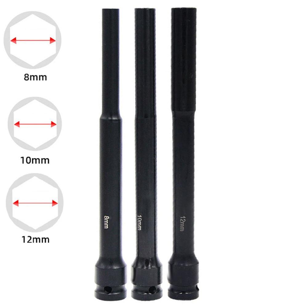 

Chrome Vanadium Wrench Drive Socket Set Automotive Repair AC Electric Wrench Compatible High Hardness Material