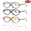 4pcs Fashion Female Small Oval Clear Lenses Glasses Frames Women Anti Blue Light Glasses Frame Trendy Multi Color Eyewear