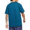 Nike T Shirts Men's Blue Crew Neck Moderate Straight Fit BQ7343-474