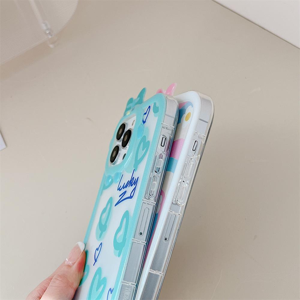 Kleine Monster weiche Silikon Handytasche für Iphone 13 11 12 14 Pro Max X Xr Xsmax Se 2022 2020 6 7 8 Plus stoßfeste Rückseite Abdeckungen